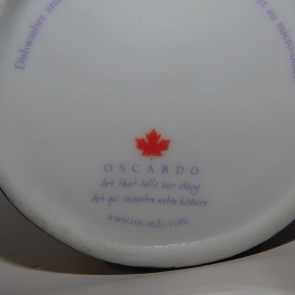 Set 2 Retired Oscardo Dawn Oman Inukshuk native aboriginal Porcelain Mug - Picture 8 of 9